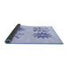 Thickness of Patterned Lavender Blue Rug, pat906blu