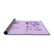 Thickness of Patterned Purple Rug, pat907pur