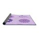 Thickness of Patterned Purple Rug, pat908pur