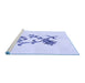 Sideview of Machine Washable Transitional Lavender Blue Rug, wshpat909blu