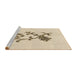 Sideview of Machine Washable Transitional Moccasin Beige Rug, wshpat909brn