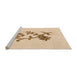 Sideview of Machine Washable Transitional Brown Sand Brown Rug, wshpat909org