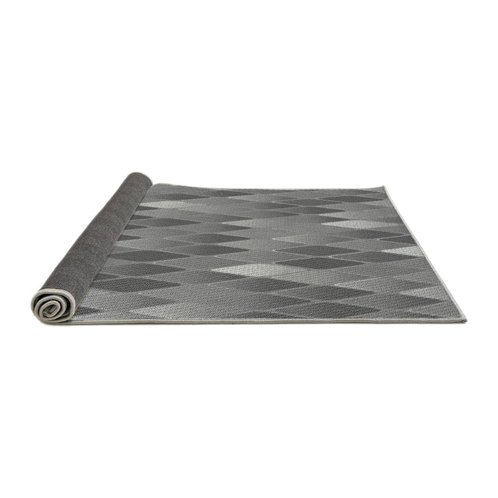 Thickness of Patterned Ash Gray Rug, pat91gry
