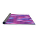 Thickness of Patterned Purple Rug, pat91pur