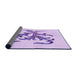 Thickness of Patterned Purple Rug, pat910pur