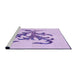 Sideview of Machine Washable Transitional Purple Rug, wshpat910pur