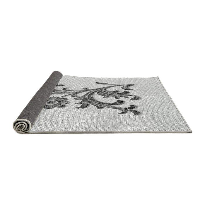 Thickness of Patterned Platinum Gray Rug, pat911gry