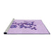 Sideview of Machine Washable Transitional Purple Rug, wshpat911pur