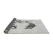 Thickness of Patterned Platinum Gray Rug, pat912gry