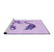 Sideview of Machine Washable Transitional Purple Rug, wshpat912pur