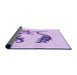 Thickness of Patterned Purple Rug, pat912pur