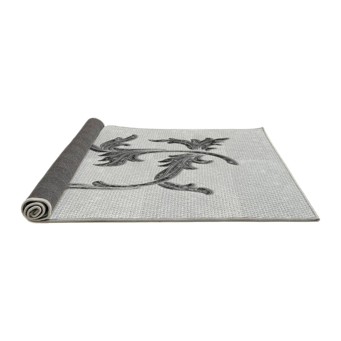 Thickness of Patterned Platinum Gray Rug, pat913gry
