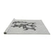 Sideview of Machine Washable Transitional Platinum Gray Rug, wshpat914gry