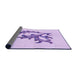 Thickness of Patterned Purple Rug, pat914pur