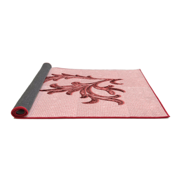 Thickness of Patterned Pink Rug, pat914rd