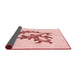 Thickness of Patterned Pink Rug, pat914rd