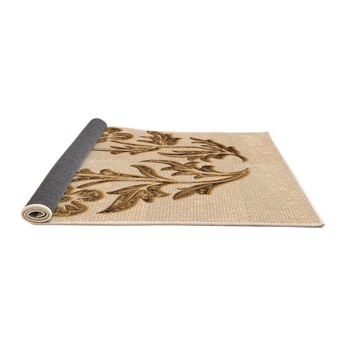 Thickness of Patterned Bronze Brown Rug, pat916org