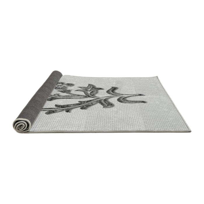 Thickness of Patterned Platinum Gray Rug, pat917gry