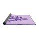 Thickness of Patterned Purple Rug, pat917pur