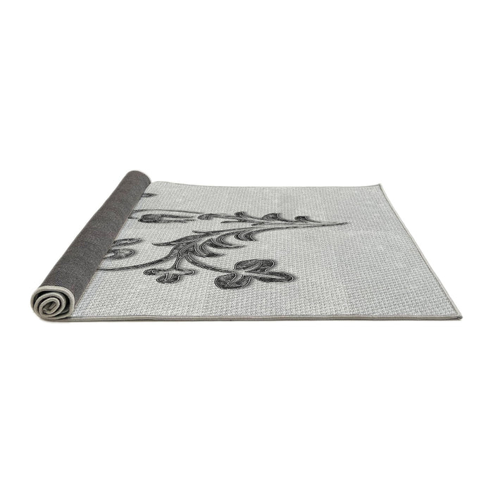Thickness of Patterned Platinum Gray Rug, pat918gry
