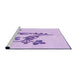 Sideview of Machine Washable Transitional Purple Rug, wshpat918pur