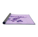Thickness of Patterned Purple Rug, pat918pur