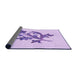 Thickness of Patterned Purple Rug, pat919pur