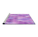 Sideview of Machine Washable Transitional Pastel Purple Pink Rug, wshpat92pur