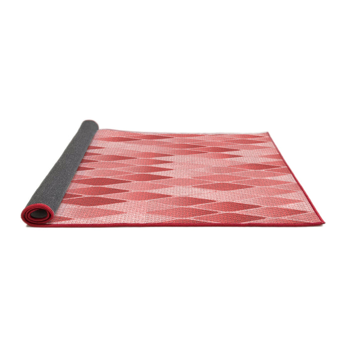 Thickness of Patterned Pastel Pink Rug, pat92rd