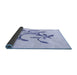 Thickness of Patterned Lavender Blue Rug, pat920blu