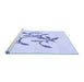 Sideview of Machine Washable Transitional Lavender Blue Rug, wshpat920blu