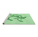 Sideview of Machine Washable Transitional Mint Green Rug, wshpat920grn