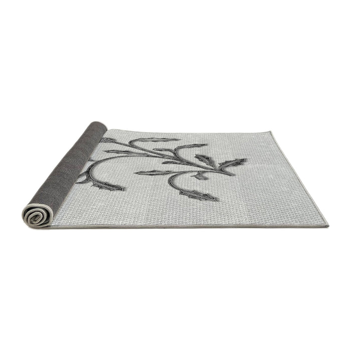 Thickness of Patterned Platinum Gray Rug, pat920gry