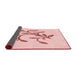 Thickness of Patterned Pink Rug, pat920rd