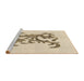 Sideview of Machine Washable Transitional Vanilla Gold Rug, wshpat922brn