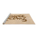 Sideview of Machine Washable Transitional Bronze Brown Rug, wshpat922org