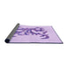 Thickness of Patterned Purple Rug, pat922pur