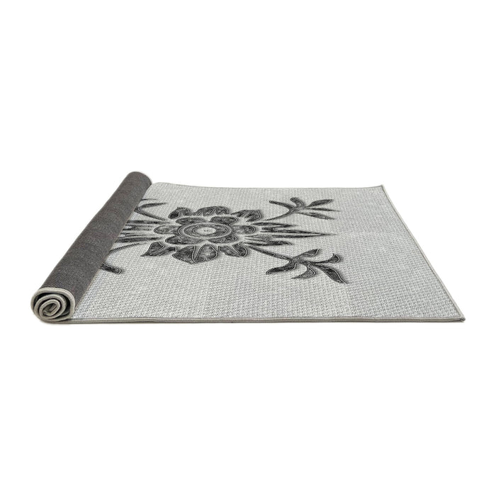 Thickness of Patterned Platinum Gray Rug, pat924gry