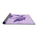 Thickness of Patterned Purple Rug, pat925pur