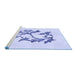 Sideview of Machine Washable Transitional Lavender Blue Rug, wshpat926blu