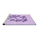 Sideview of Machine Washable Transitional Purple Rug, wshpat926pur