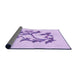 Thickness of Patterned Purple Rug, pat926pur