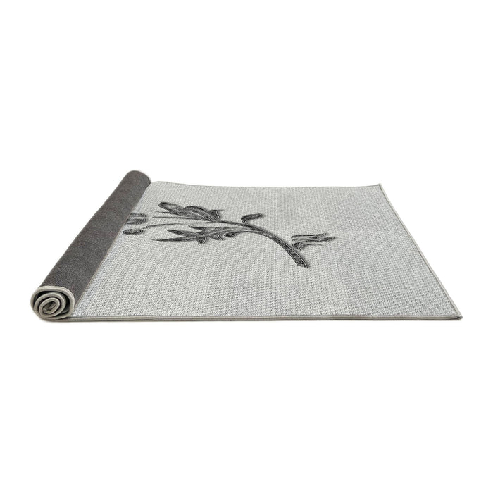 Thickness of Patterned Platinum Gray Rug, pat928gry