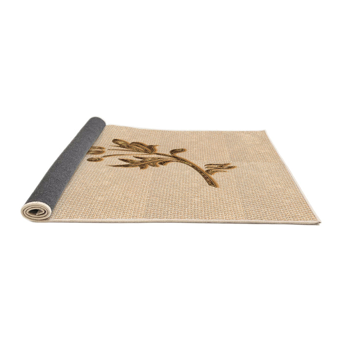 Thickness of Patterned Moccasin Beige Rug, pat928org