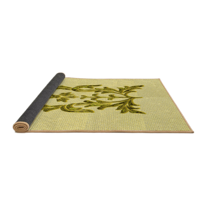 Thickness of Patterned Sun Yellow Rug, pat930yw
