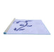Sideview of Machine Washable Transitional Lavender Blue Rug, wshpat931blu