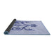 Thickness of Patterned Lavender Blue Rug, pat932blu