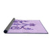 Thickness of Patterned Purple Rug, pat932pur