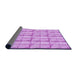 Thickness of Patterned Blossom Pink Rug, pat933pur