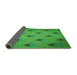 Thickness of Patterned Neon Green Rug, pat935grn